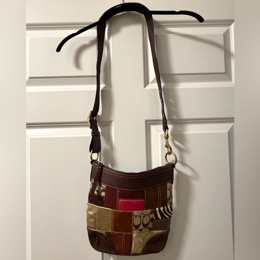 Patchwork Vintage Coach Bag - Picture 2 of 8
